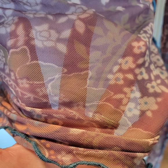 Urban Outfitters Cairo Mesh Mock Neck Long Sleeve Top - Picture 6 of 9